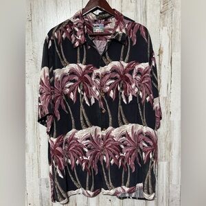 Reyn Spooner‎ Rayon Hawaiian Button Down XXL